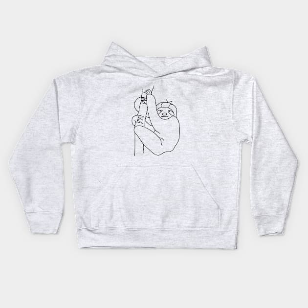 Cute Sloth Kids Hoodie by TheDesignTeem